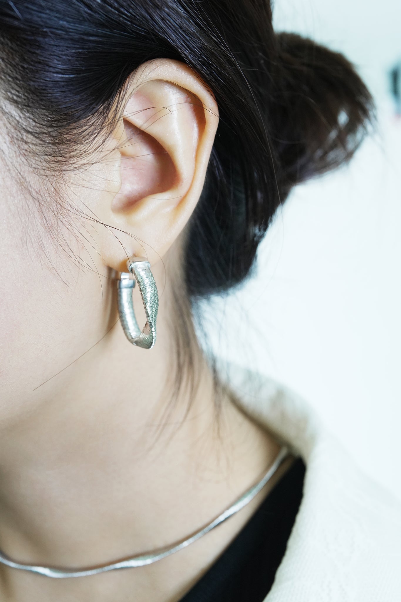 Italian Twisted Hoop Earrings