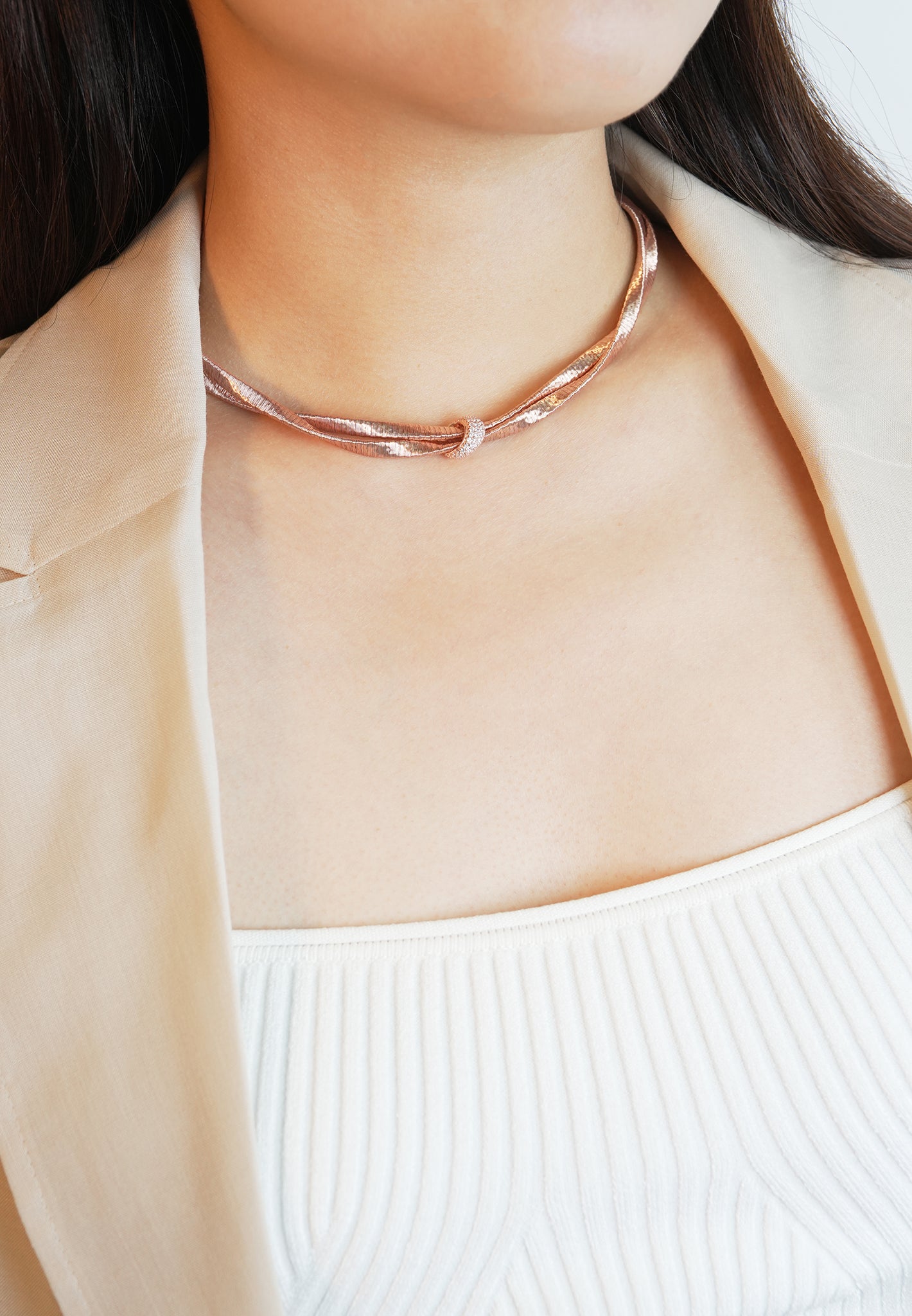 Italian Ring Double Chain Choker
