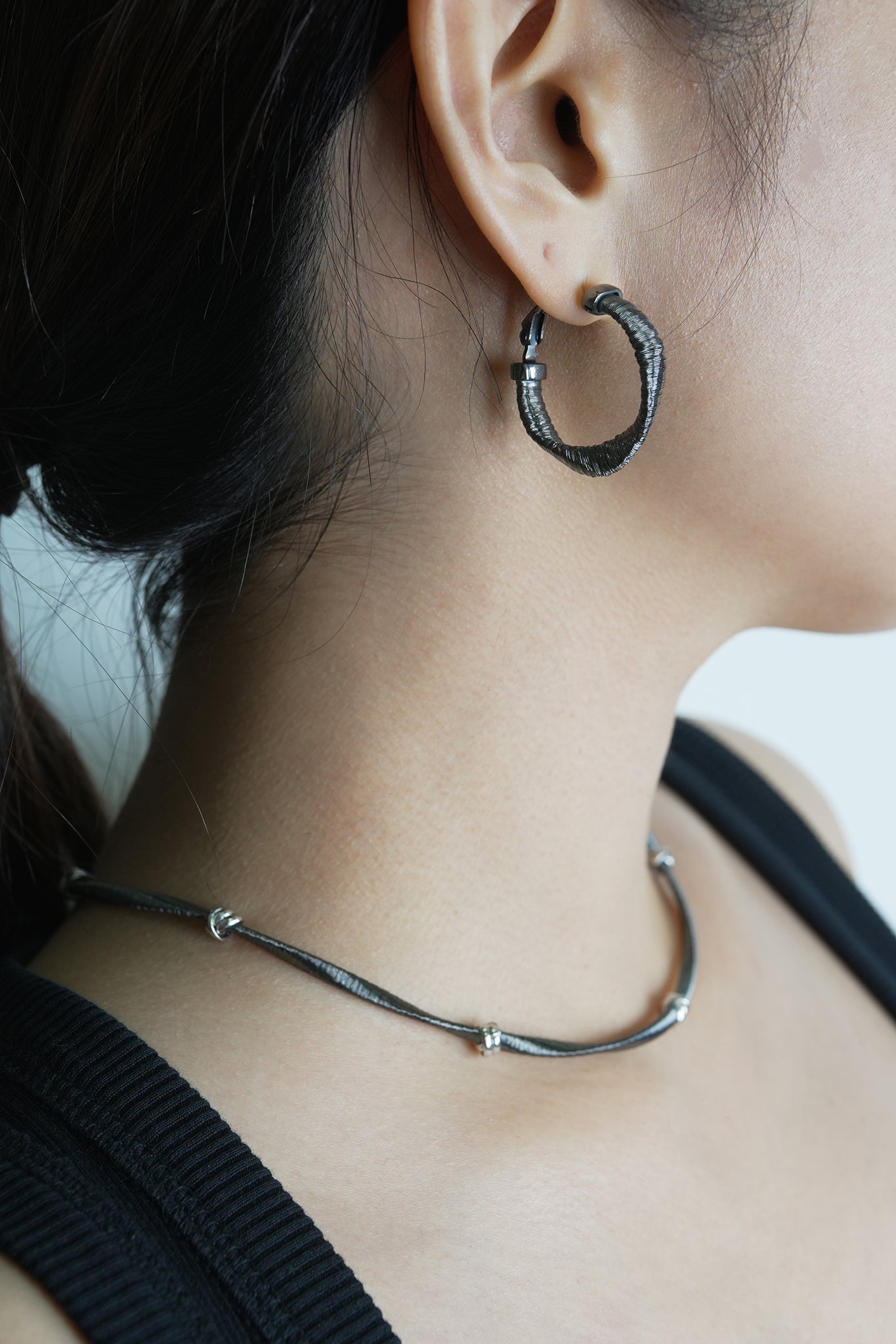 Italian Twisted Hoop Earrings