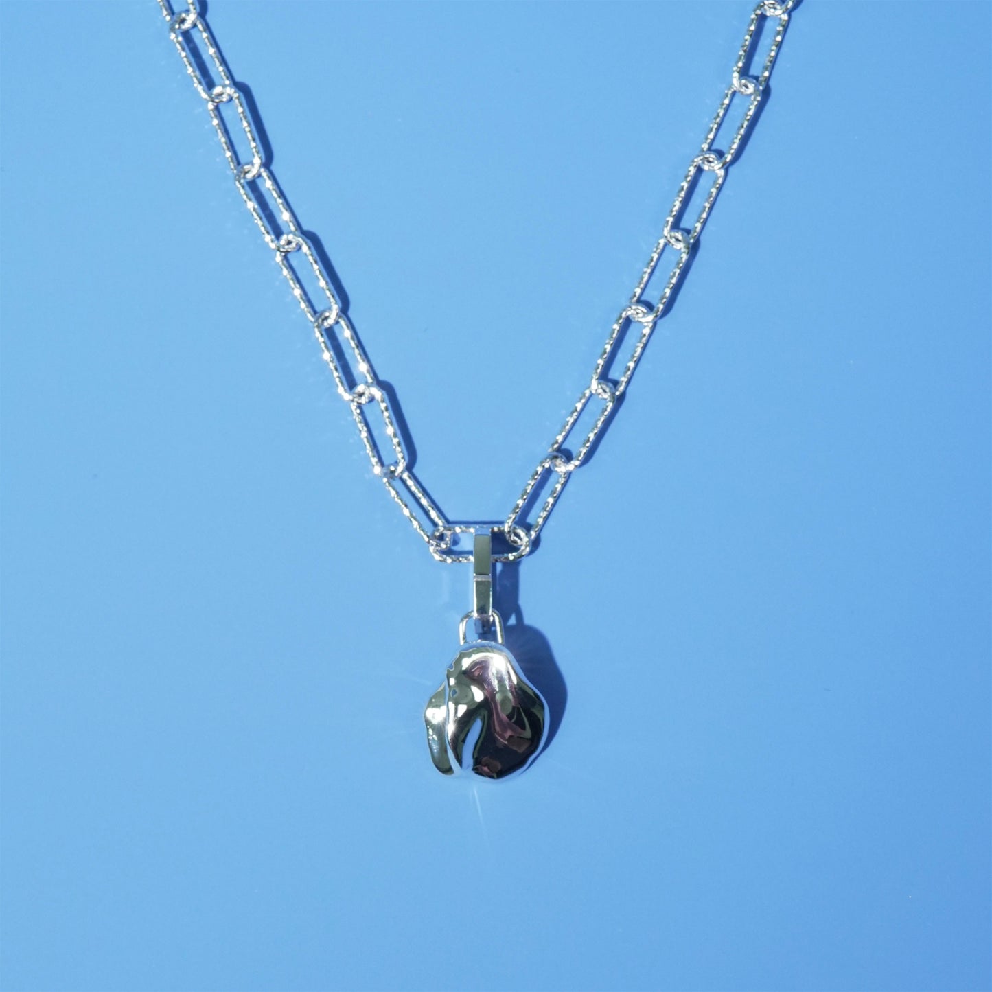 University Silver Pearl Necklace