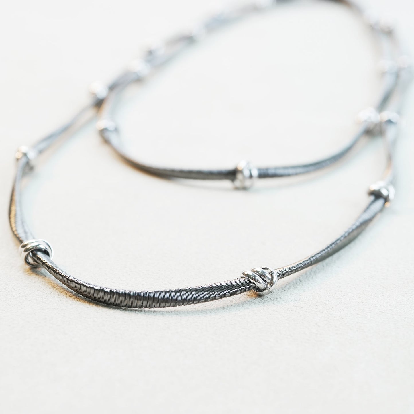 Italian Spiral Long Necklace