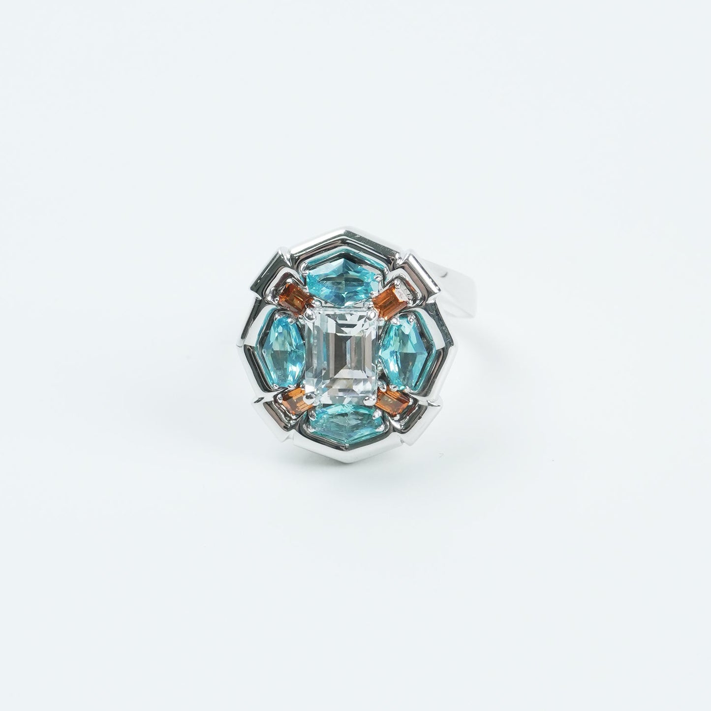 Kaleidoscope Silver Edge Ring
