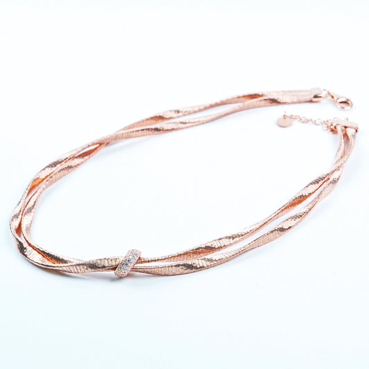 Italian Ring Double Chain Choker