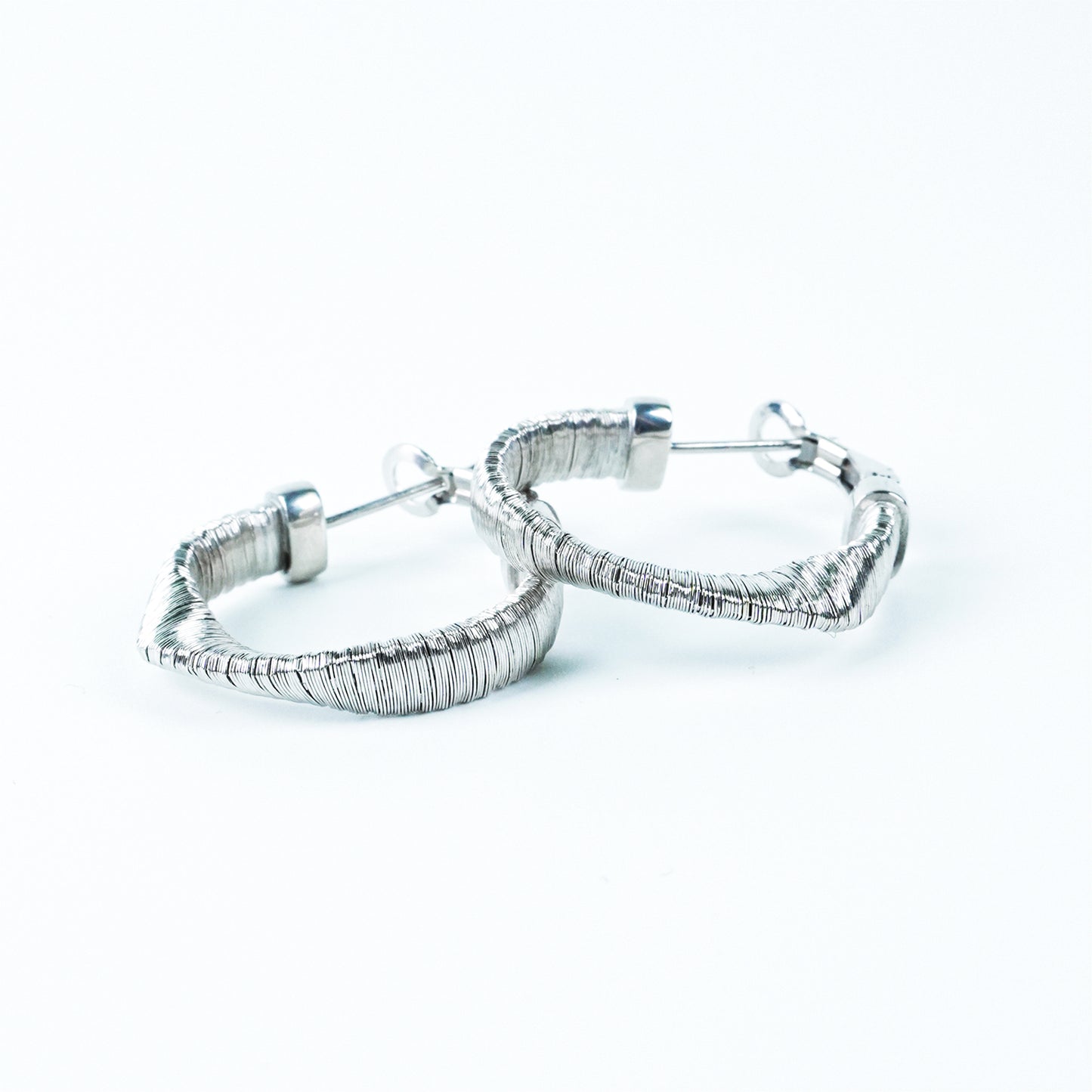 Italian Twisted Hoop Earrings