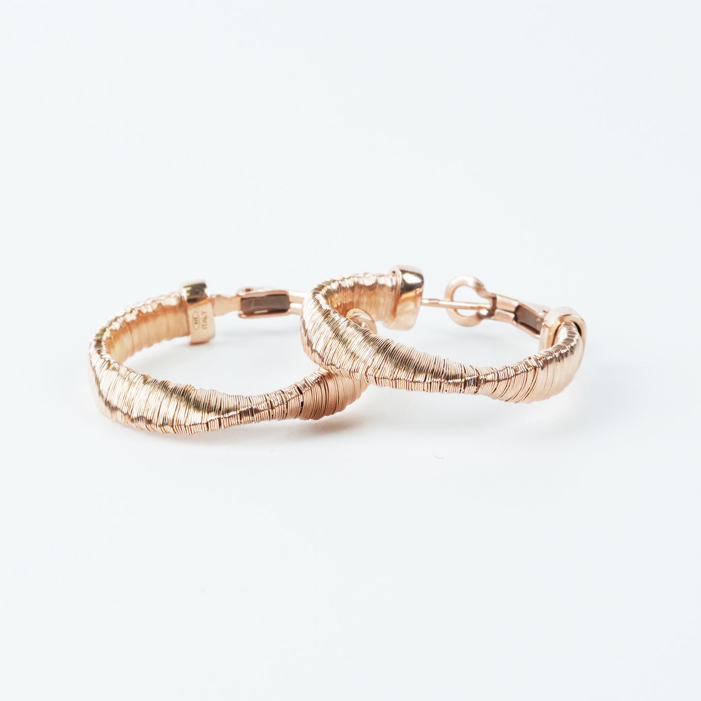 Italian Twisted Hoop Earrings