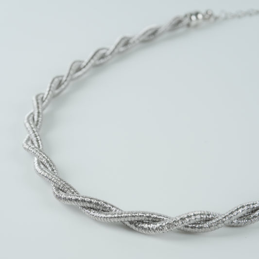 Italian Twisted Double Chain Choker