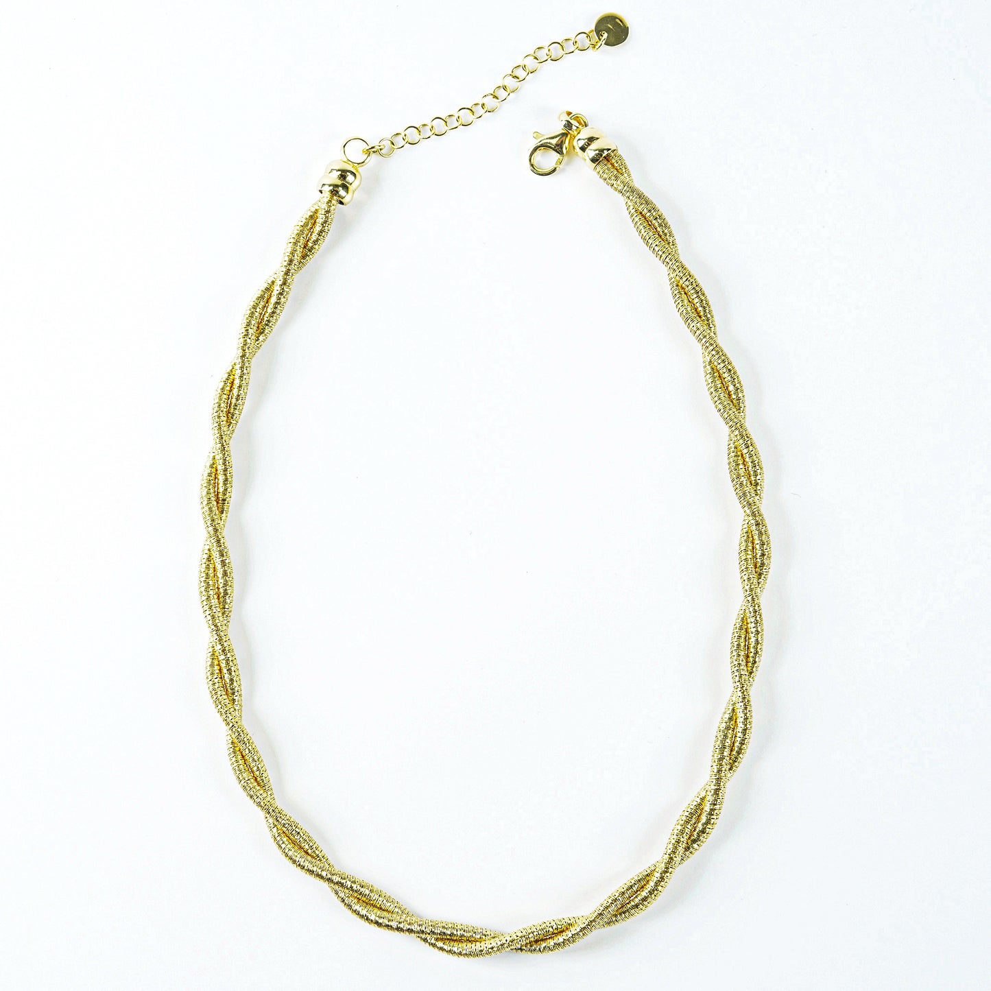 Italian Twisted Double Chain Choker