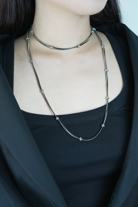 Italian Spiral Long Necklace