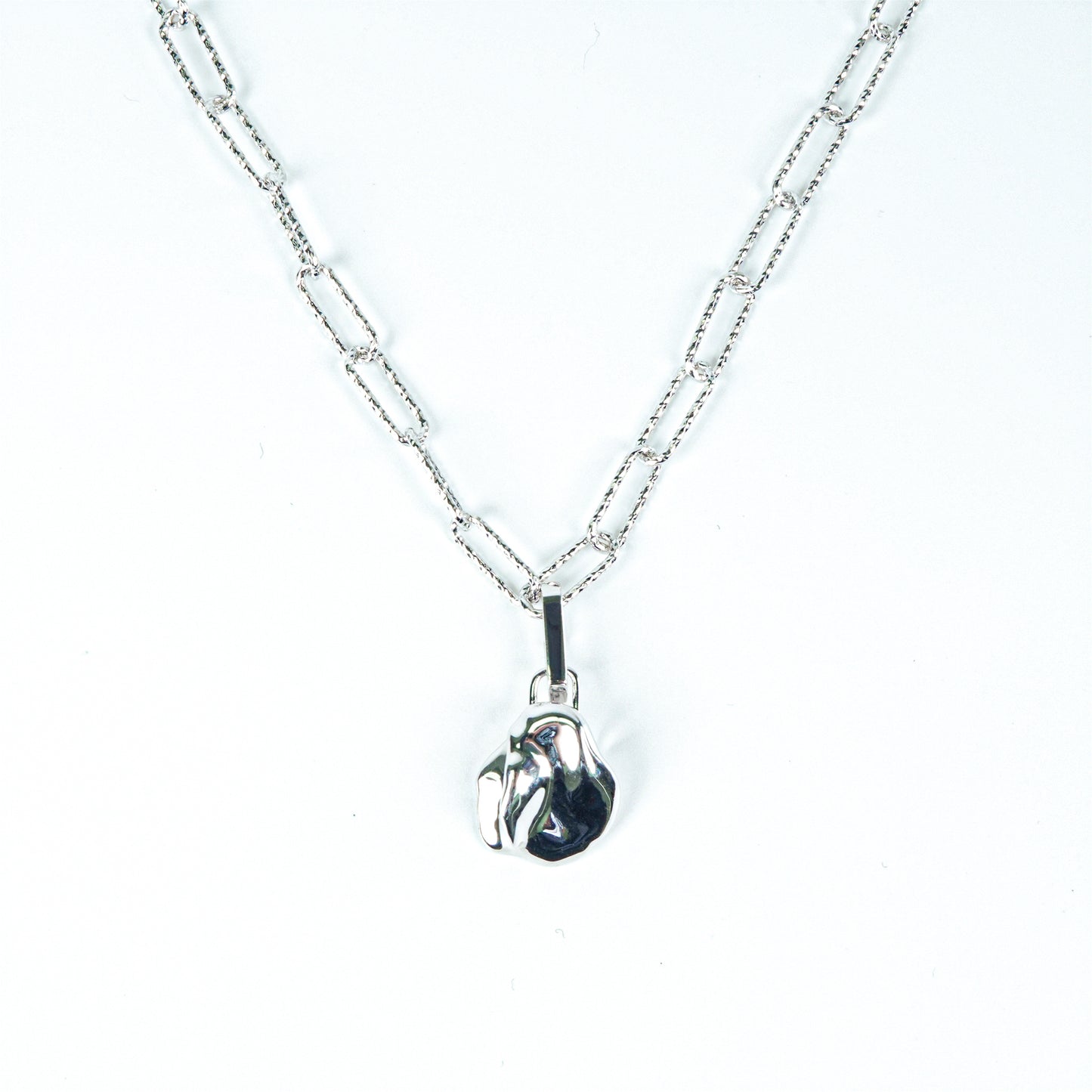 University Silver Pearl Necklace