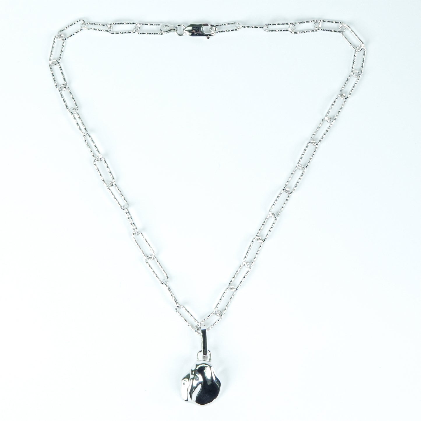 University Silver Pearl Necklace