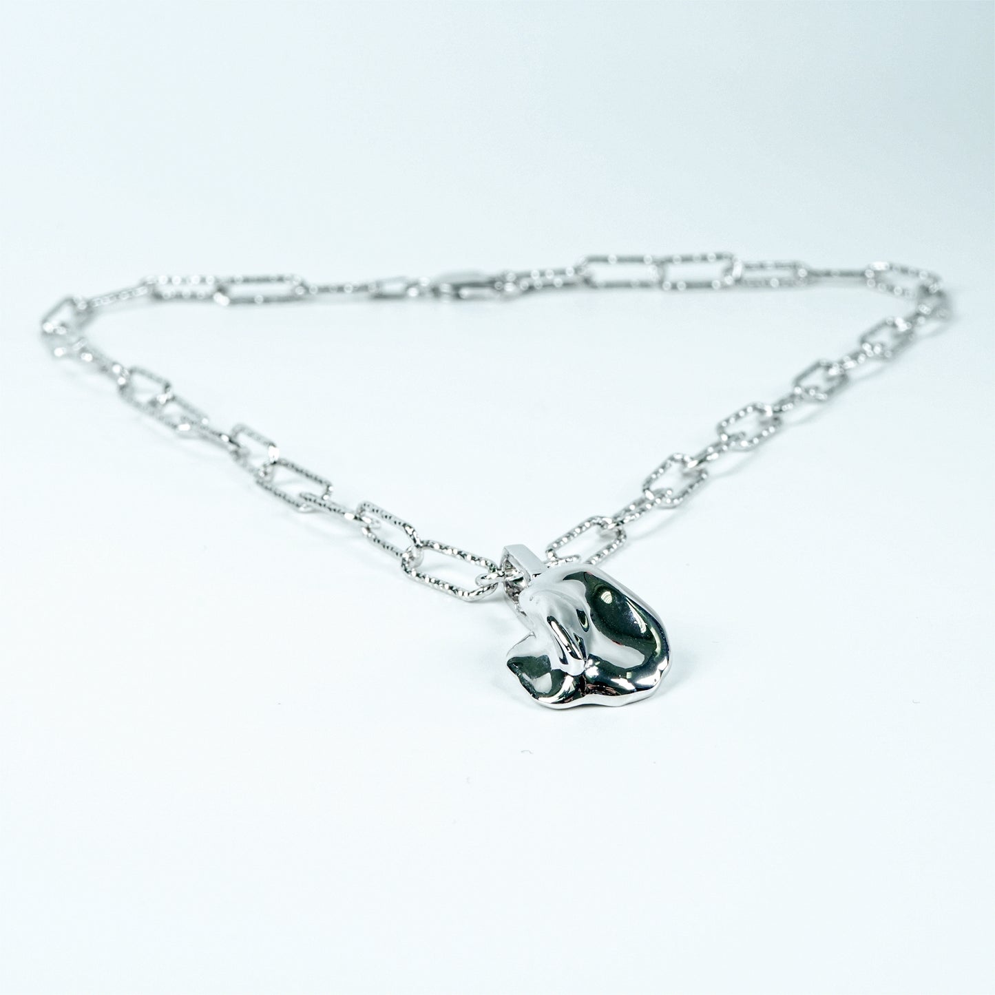 University Silver Pearl Necklace