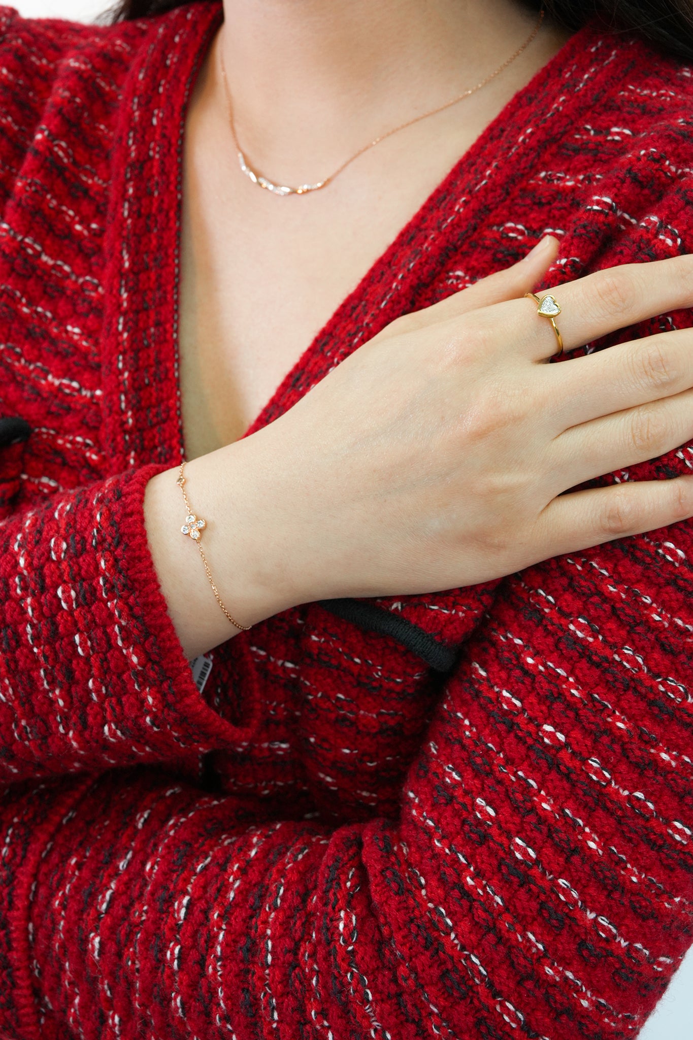 Heart Diamonds Ring (Pre-order, take 1 to 1.5 months)